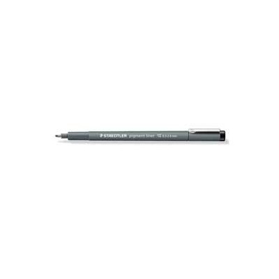 PENNARELLO PIGMENT LINER NERO PUNTA A SCALPELLO 2.0 MM STAEDTLER - Conf da 10 pz.