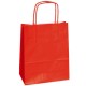 25 SHOPPERS CARTA KRAFT 22X10X29CM TWISTED ROSSO