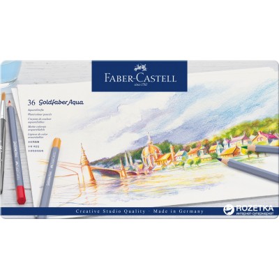 ASTUCCIO MET. 36 PASTELLI ACQUERELLABILI GOLDFABER