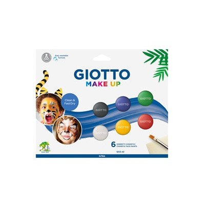 Set 6 ombretti cosmetici Make Up colori classici 5ml Giotto