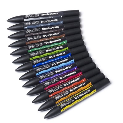 SET12 PENNARELLI PROMARKER BRUSH W&N VIBRANT TONES