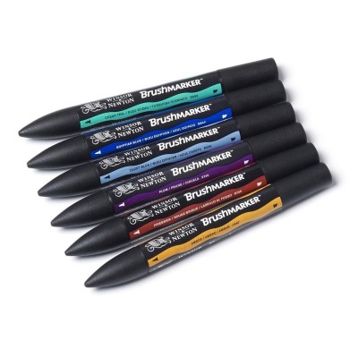 SET 6 PENNARELLI PROMARKER BRUSH W&N MID TONES