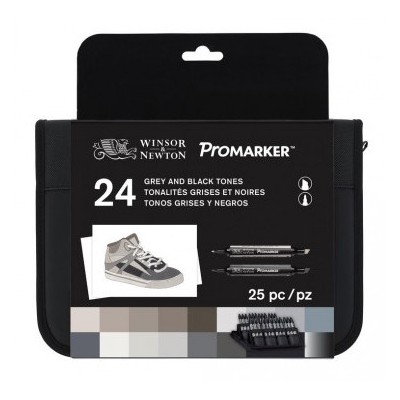 SET 24 PENNARELLI PROMARKER BLACK & GREY WALLET