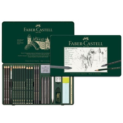 SET METALLO PITT MONOCHROME GRAPHITE LARGE