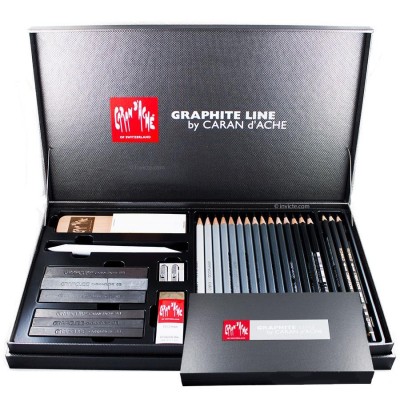 CONF. REGALO GRAPHITE LINE BOX 28PZ CARAN D'ACHE