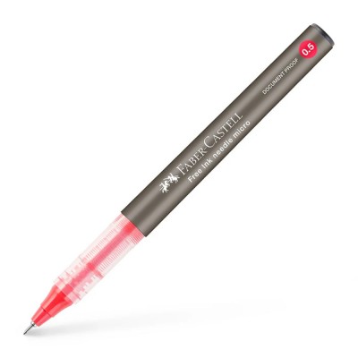 PENNA ROLLER FREE INK    0,5MM ROSSA FABER CASTEL
