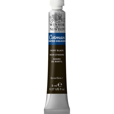 ACQUERELLO TUBETTO 8ML   NERO D'AVORIO