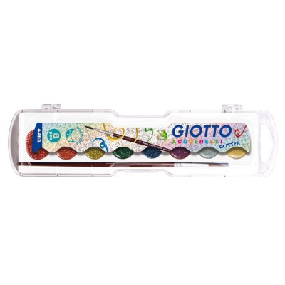 SCAT. 8 ACQUARELLI GIOTTO GLITTER