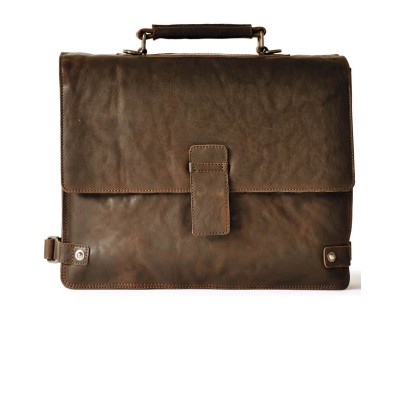 BRIEFCASE C/TRACOLLA 2 SCOMPARTI 39X31X14 IN PELLE