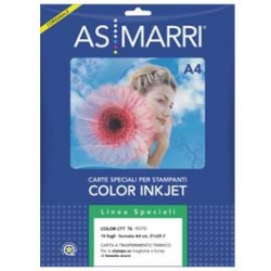 CARTA INKJET A4 10FG TRASFERIMENTO TERMICO x TESSUTI SCURI AS MARRI