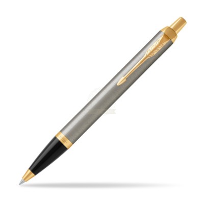 02981 PENNA A SFERA IM   BRUSHED METAL GT BLU