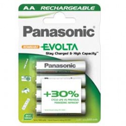 BLISTER 4 PILE STILO RICARICABILI AA 1,2V INFINIUM PANASONIC