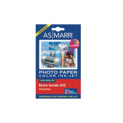 CARTA INKJET A6 (10X15CM) 210GR 20FG PHOTO LUCIDA 8869 AS MARRI