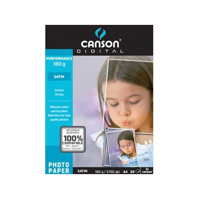 15074 CARTA PHOTO SAT.A4 GR.180 F20 987-272 CANSON