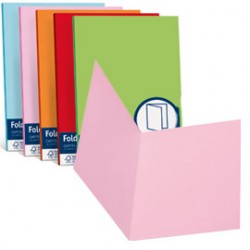 50 CARTELLINE SEMPLICI ROSA 200GR 25X34CM ACQUA FAVINI