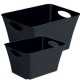 CONTENITORE LIVING BOX 52,6x39,2x31CM - 44LT NERO