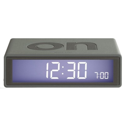 OROLOGIO/SVEGLIA IN GOMMA ABS 2AAA GRIGIO
