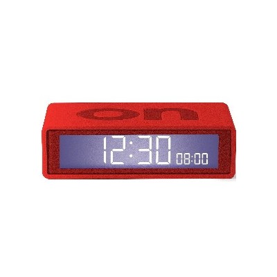 OROLOGIO/SVEGLIA DA VIAGGIO GOMMA ABS 2AAA ROSSO