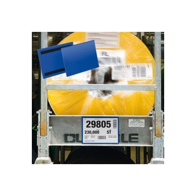 50 BUSTE IDENTIFICAZIONE 210x148mm (A5-ORIZ.) con BANDA MAGNETICA 1743 Durable