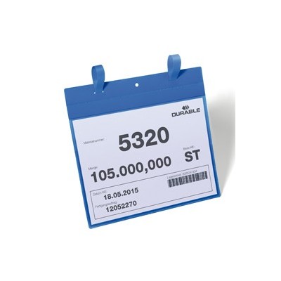 50 BUSTE IDENTIFICAZIONE 297x210mm (A4-ORIZ.) con FASCETTE 1751 Durable
