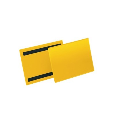 50 buste identificazione magnetiche 210x148mm (A5-ORIZ.) art.1743 GialloDURABLE