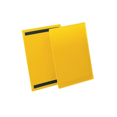 50 buste identificazione magnetiche 210x297mm (A4-VERT.) art.1744 GialloDURABLE