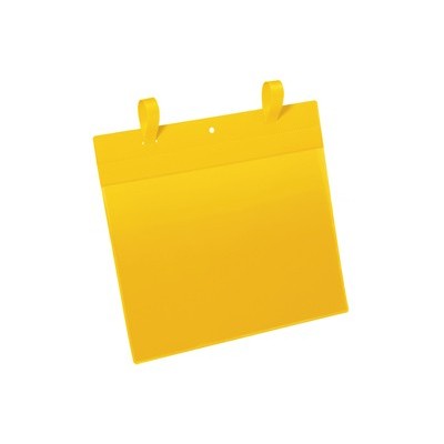 50 buste identificazione con fascette 297x210mm(A4-ORIZ.)ART.1751 GialloDURABLE