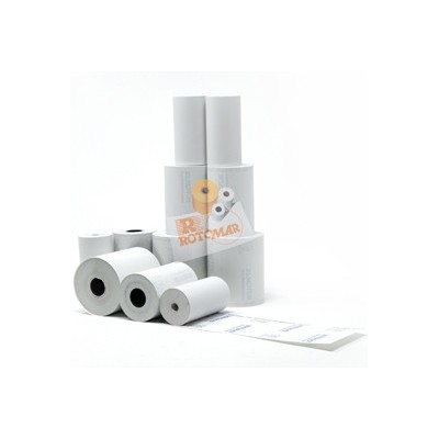 Blister 12 rotoli carta termica 55gr BPA free 57mm x 11mt senza anima x POS