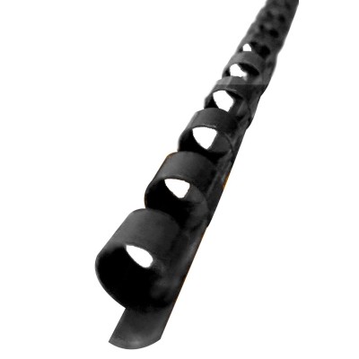 SCATOLA 100 DORSI SPIRALE 12MM NERO 21 ANELLI