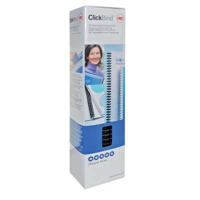 SCATOLA 50 DORSI NERI 12 mm ClickBind GBC