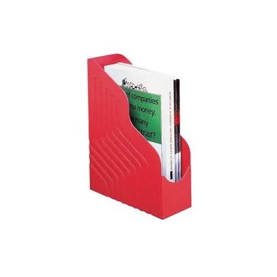 PORTARIVISTE MAGAZINE JUMBO ROSSO 25X32X10CM