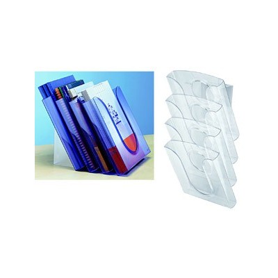 20625 SET 4 PORTARIVISTE PRESENTER BLU TRASL.LEITZ