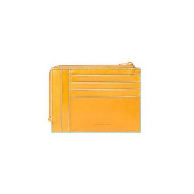 PORTAFOGLIO PORTAMONETE E PORTADOCUMENTI GIALLO