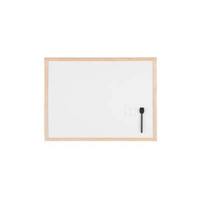 Lavagna bianca magnetica 45x60cm cornice legno Starline