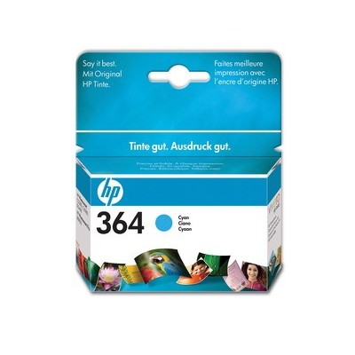 CARTUCCIA A GETTO DINCHIOSTRO HP N.364 CIANO