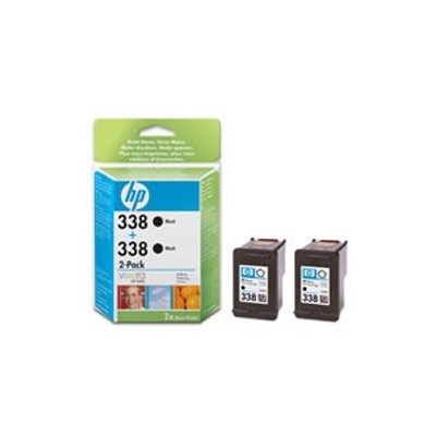 CONFEZIONE MULTI PACK DA 2 HP 338 NERO CON INCHOSTRO HP VIVERA