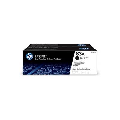 CONFEZIONE DI 2 TONER HP 83A NERO