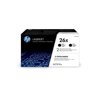 CONFEZIONE DA 2 CARTUCCE TONER NERO ALTA CAPACITA HP6X