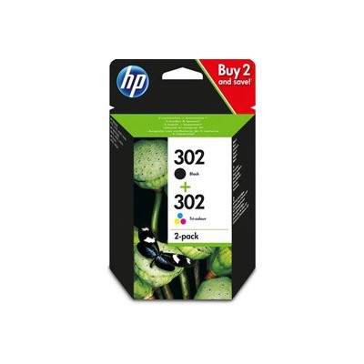 CARTUCCIA DINCHIOSTRO CONF. DA 2 CARTICCE NERO/TRICOMIA HP 302