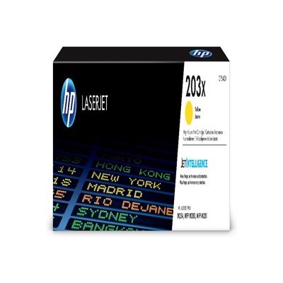 Cartuccia toner giallo originale ad alta capacitA LaserJet HP 203X_2.500PAG