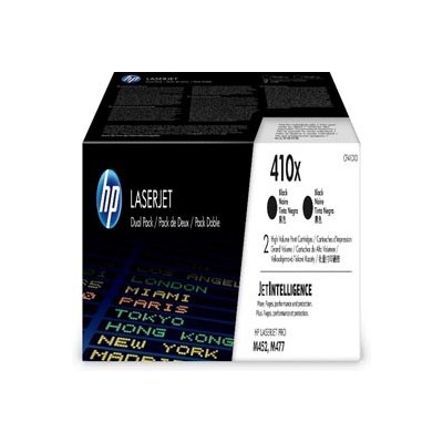 CONFEZIONE DA 2 CARTUCCE TONER NERO ALTA CAPACITA HP410X