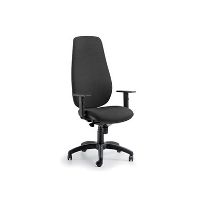POLTRONE H24 C/BRACCIOLI TESSUTO IGN. NERO