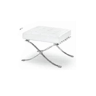 POUFF BARCA 1 PST 59X57CM ECOPELLE BIANCA