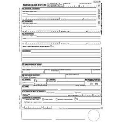 53004 BL.31x21 25 MOD.4CP FORMUL.RIFIUTI 16581030F