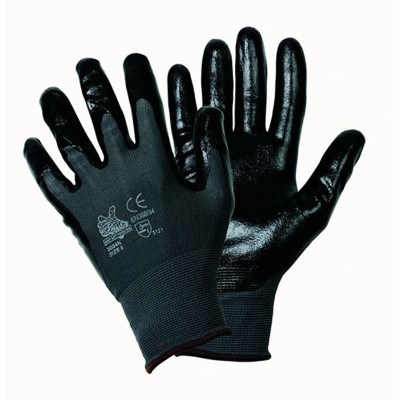 GUANTO SPALMATO NITRILE  NERO 3121X TG.10