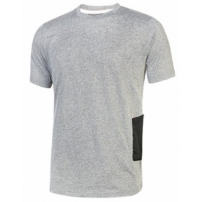 T-SHIRT MANICA CORTA     POLY GREY METEORITE TG.M