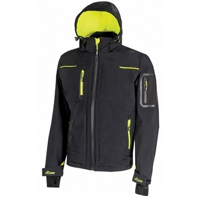 GIACCA SPACE IN SOFTSHELLBLACK CARBON TG.L
