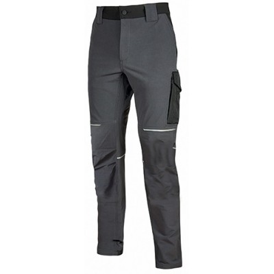 PANTALONI TESSUTO U-4    ASPHALT GREY TG.XL