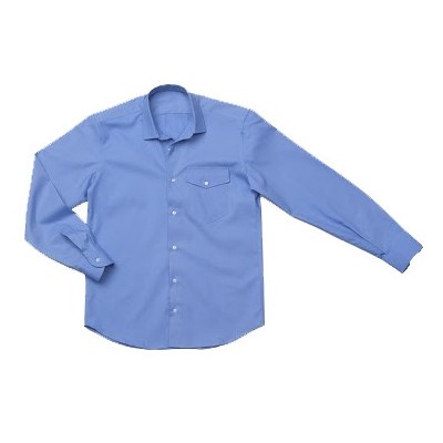 CAMICIA MANICA LUNGA     COTONE AZZURRA TG.XL