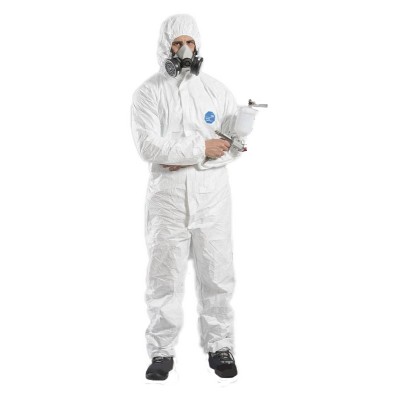 TUTA CON CAPPUCCIO 500   XPERT TYVEK BIANCO TG. L